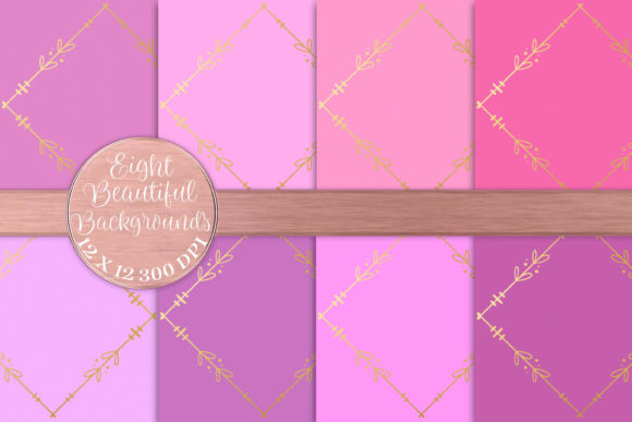 Elevate Designs with Pink Foil Flower Borders