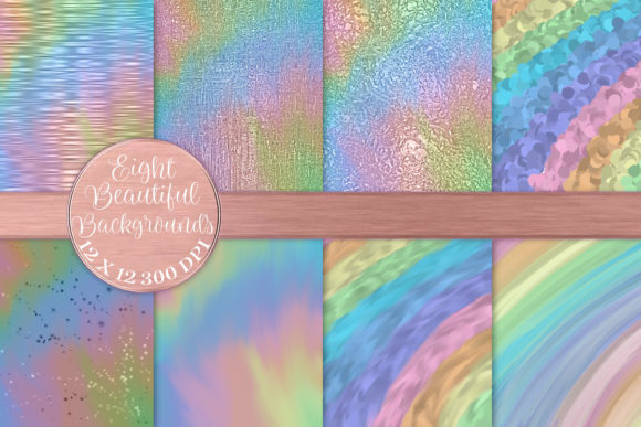 Elevating Digital Creativity with Pastel Rainbow Gradient Ombre Designs