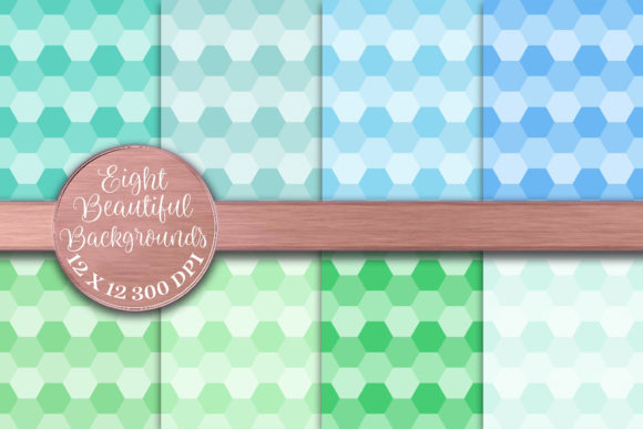 Exploring the Visual Impact of Gorgeous Blue and Green Honeycombs in Digital Design