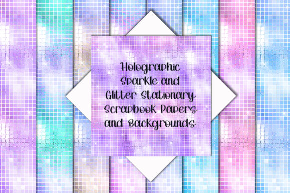 Holographic Pastel Sparkle & Glitter Textures