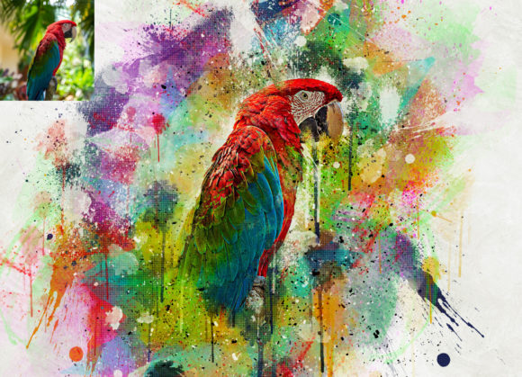 Integrating the Splatter Watercolor Photoshop Action into Your Creative Workflow