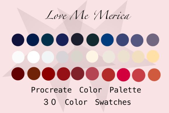 Love Me Merica: Procreate Color Palette Guide