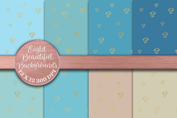 Pastel Dolphin Foil Backgrounds