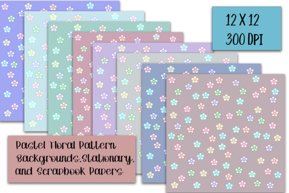 Pastel Floral Scrapbook Digital Kit