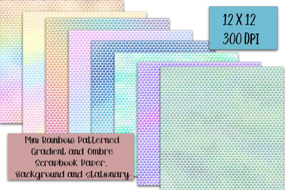 Strategic Visual Communication with Mini Rainbow Pattern Gradient and Ombre Textures