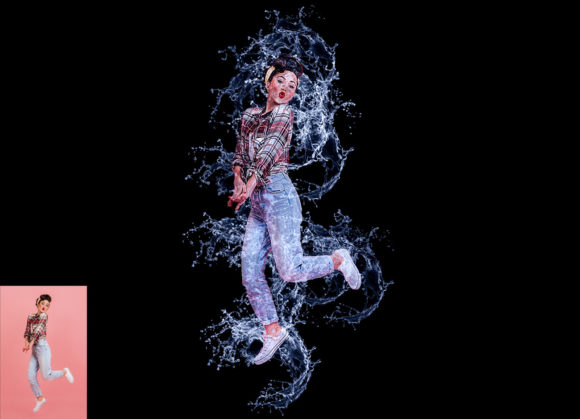 Transforming Ordinary Photos into Dynamic Art with Water Splash Photoshop Actions