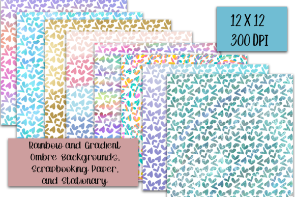 Vibrant Rainbow & Gradient Ombre Backgrounds